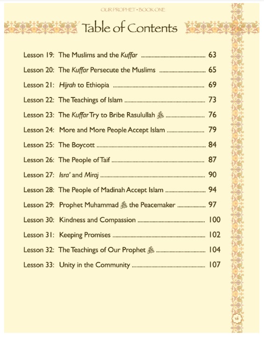 Table of Content