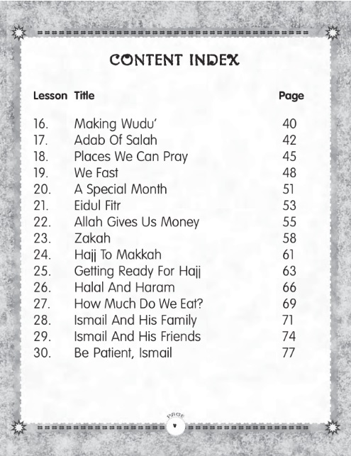 Table of Content