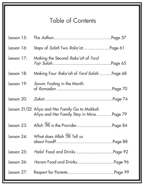 Table of Content